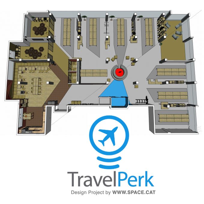 interior design 3D project by ALLY