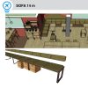 interior design and custom furniture units 3D project by ALLY