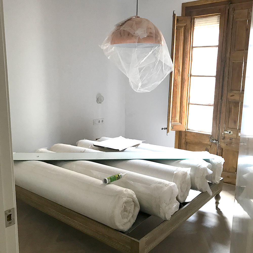 interior design process, setting up Princessa apartment in Barcelona
