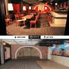 before and after interior design for Moscow restaurant - club OGI