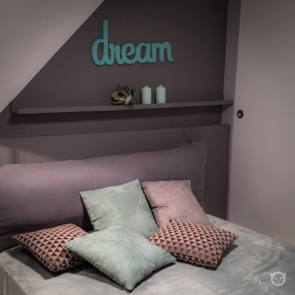 home staging bedroom interior design and wall painting