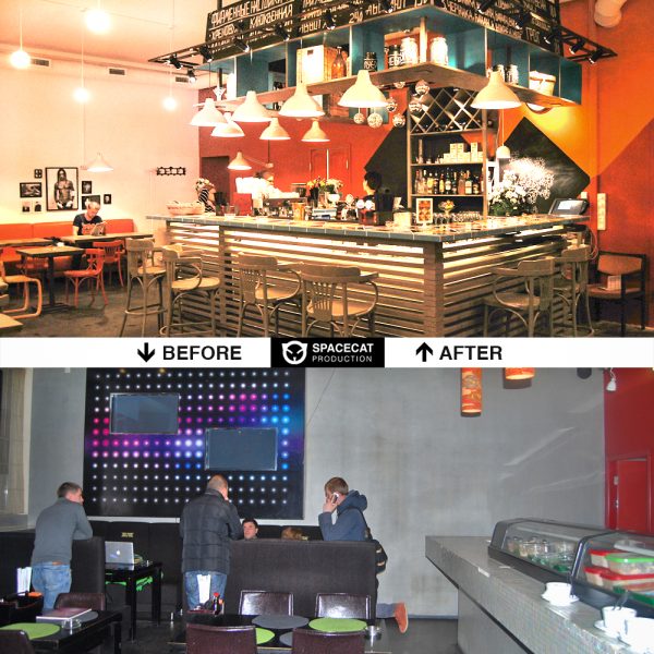 custom bar design by Ally