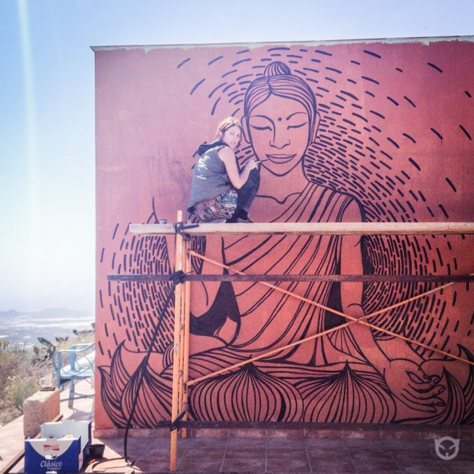 Buddha art original wall art painting by ALLY