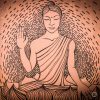 Buddha art original wall art painting by ALLY
