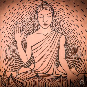 Buddha art original wall art painting by ALLY