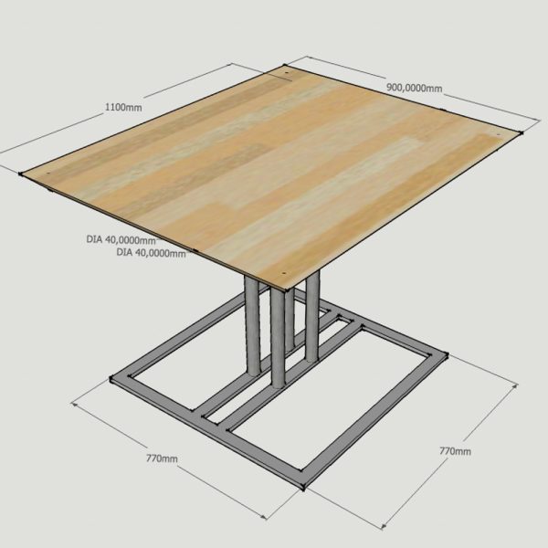 custom table 3d design model