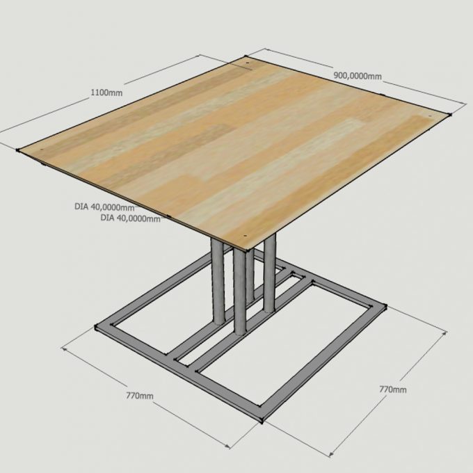 custom table 3d design model