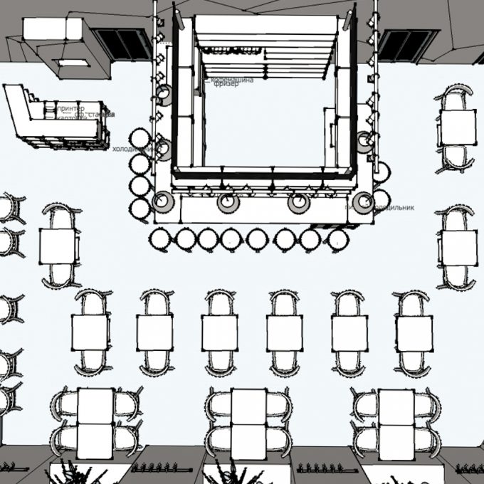 custom bar 3d design model by Ally