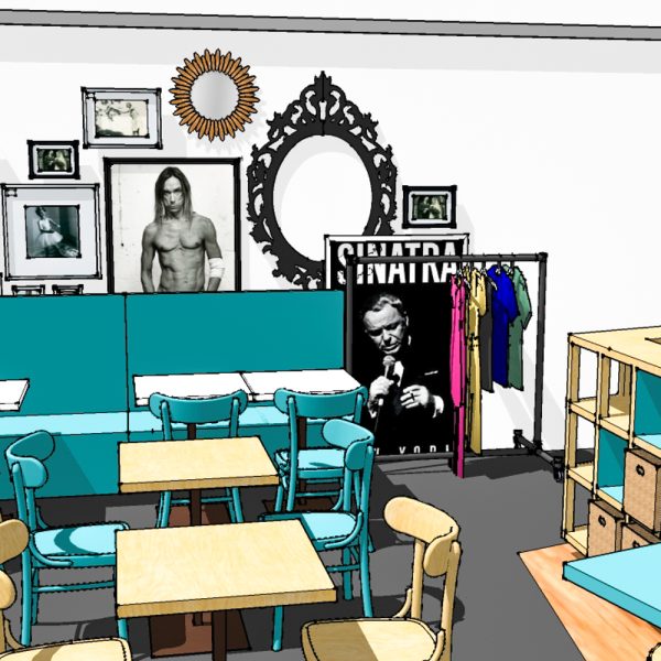 interior sketch design by Ally