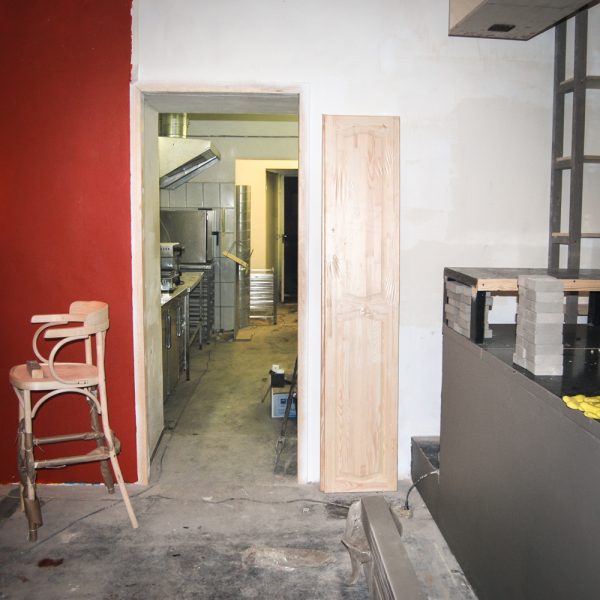 setting up Ogi restaurant