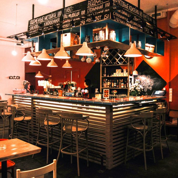 custom bar design by Ally