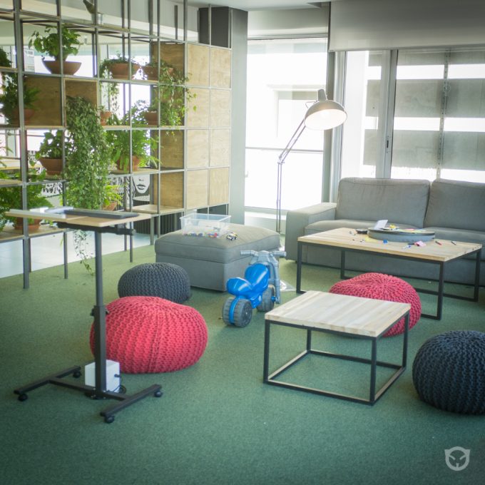 chill out zone and interior design for TravelPerk office in Barcelona by Ally