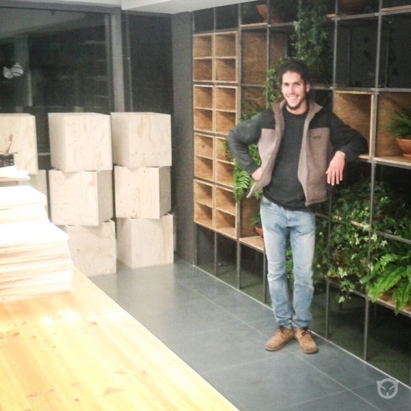 custom office furniture in production