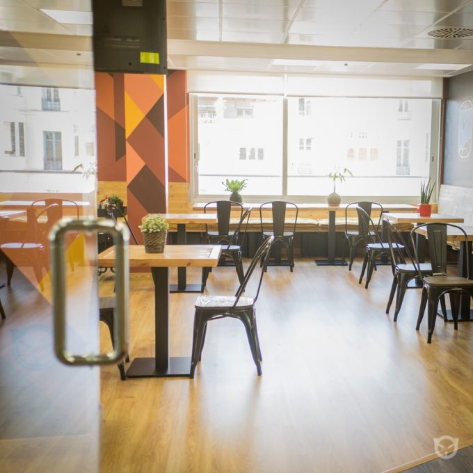 interior design, custom furniture and original wall painting by ALLY