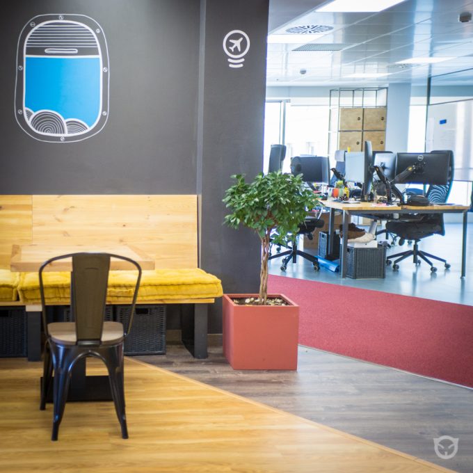 interior design, custom furniture and original wall painting by ALLY