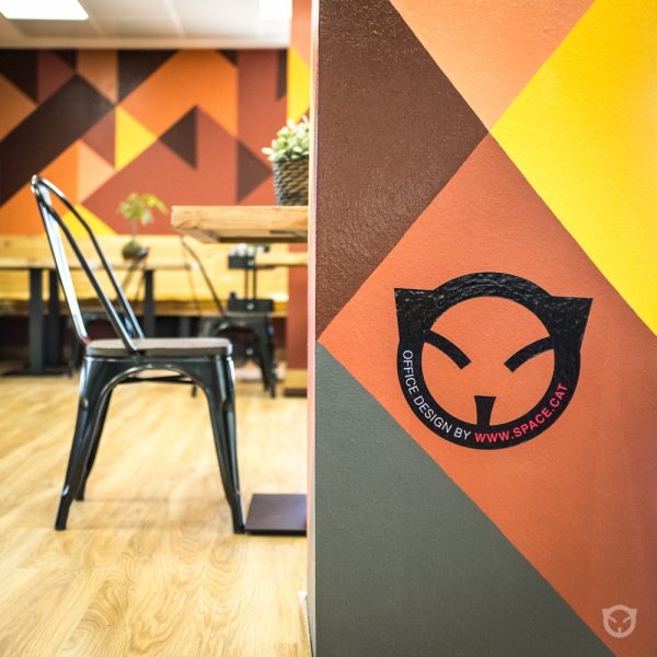 interior design, custom furniture and original wall painting by ALLY