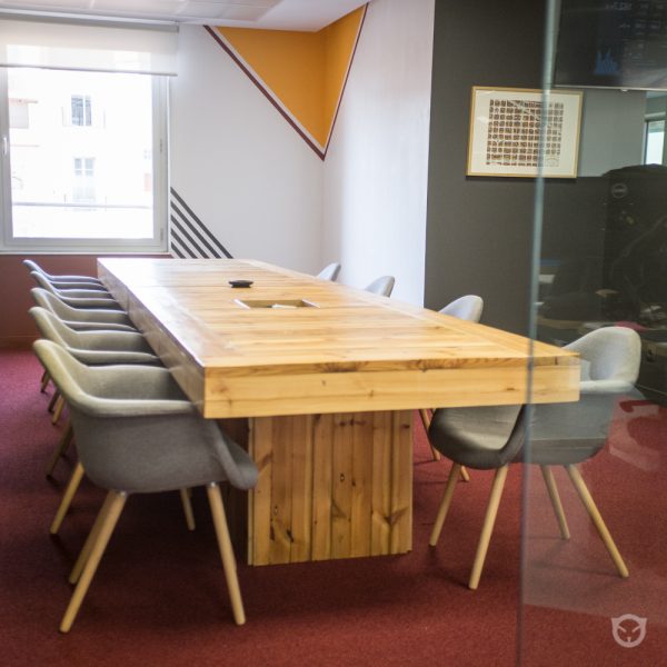 custom table and wall painting by Ally