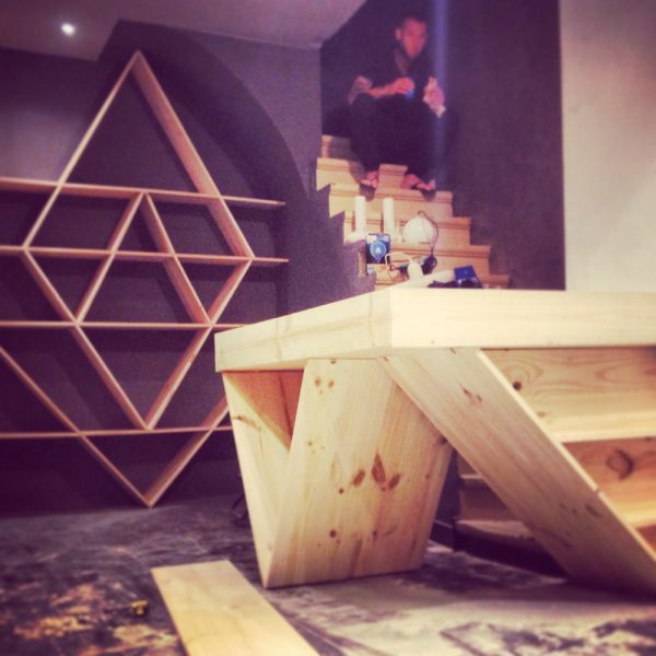 custom furniture design for Alquimia Shop in Barcelona