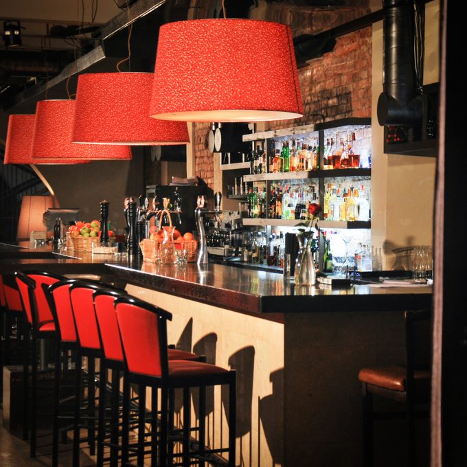exclusive bar interior and lighting design