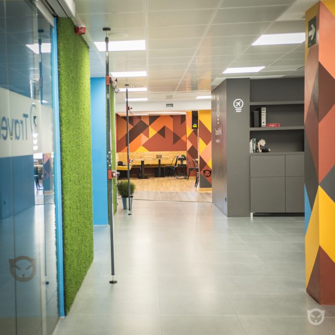 interior design, custom furniture and original wall painting by ALLY